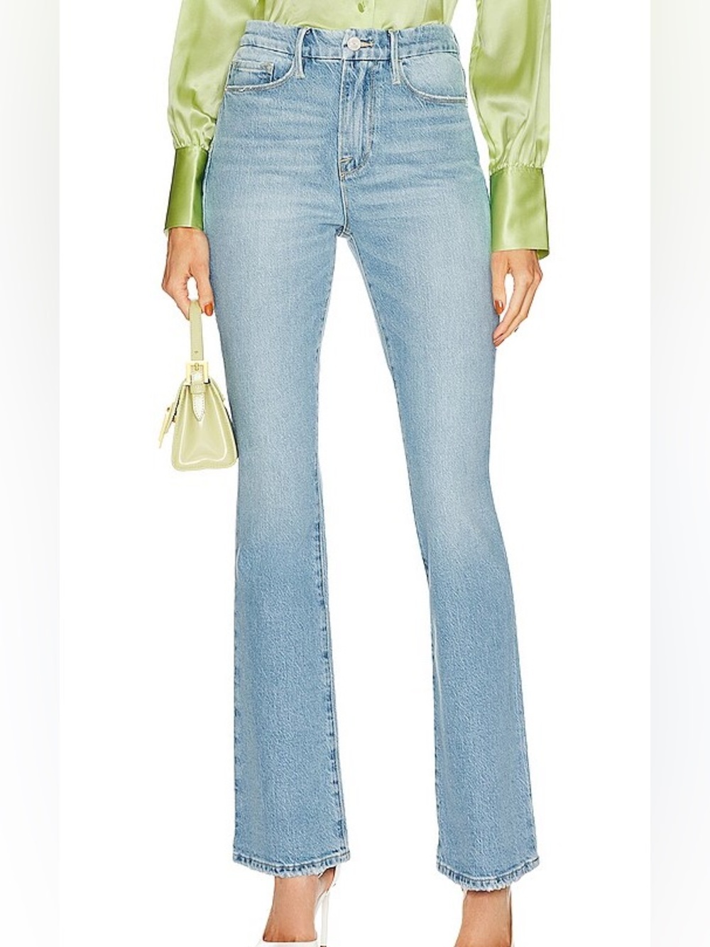 Frame Denim Light Blue Flare Jeans